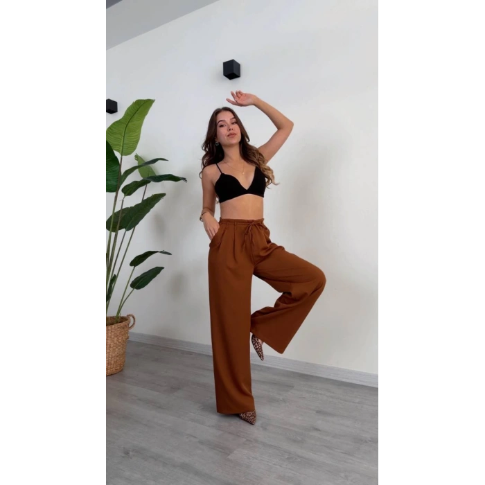 BAĞLAMA DETAYLI PALAZZO PANTOLON