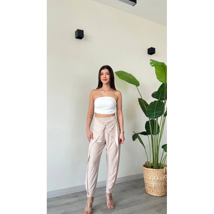 DÜĞÜMLÜ ŞALVAR PANTOLON