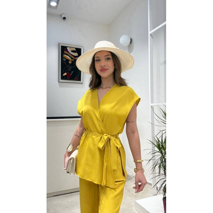 KETEN YELEK BAĞLAMALI