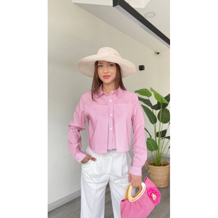 KISA ÇİZGİLİ GÖMLEK