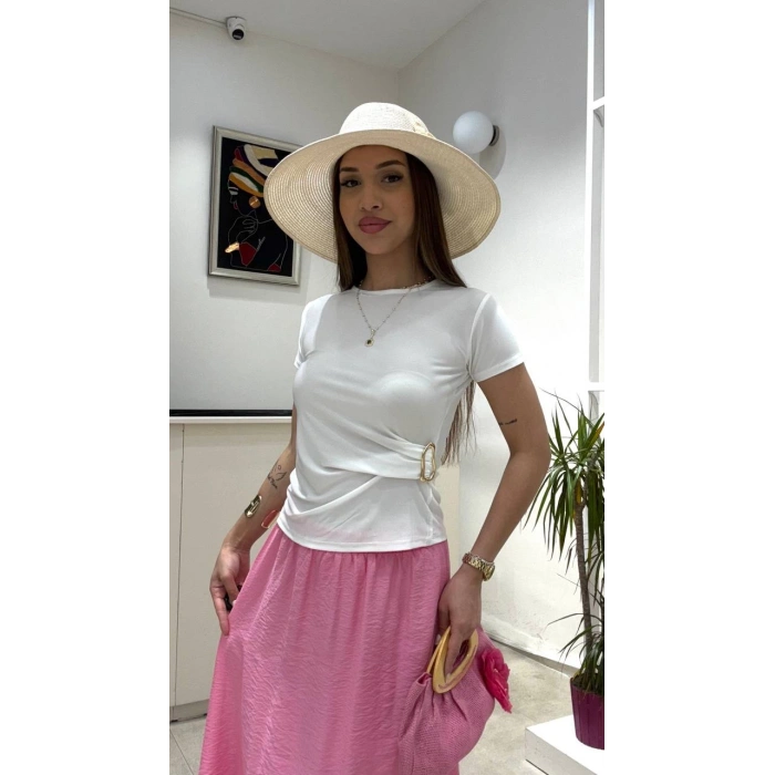 KISA KOLLU TOKA DETAYLI BLUZ