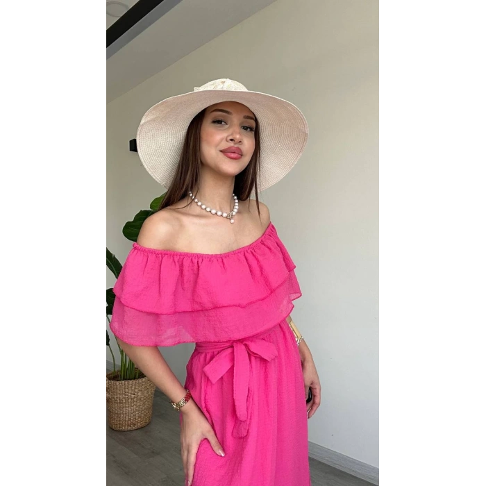 MADONNA FIRFIR YAKALI ELBİSE