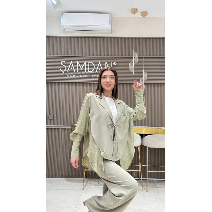 ÖNDEN BAĞLAMALI CEKET