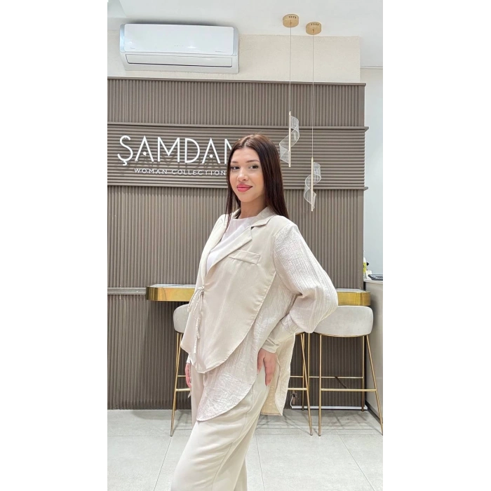 ÖNDEN BAĞLAMALI CEKET