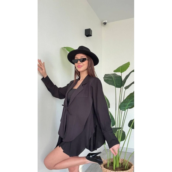 ÖNDEN BAĞLAMALI CEKET