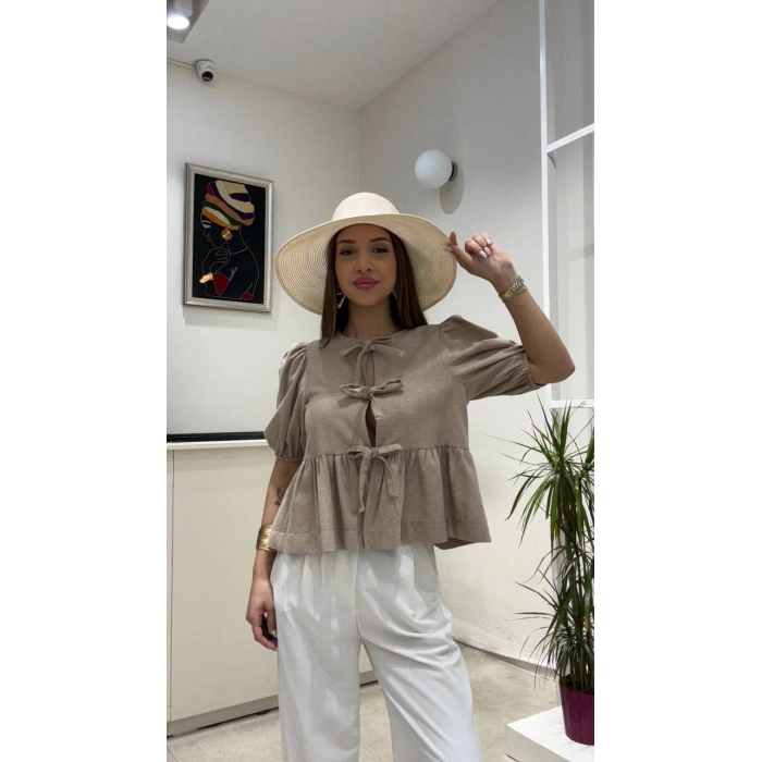 ÖNÜ BAĞLAMALI BLUZ