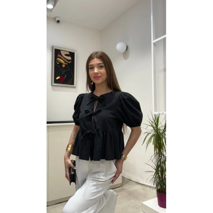 ÖNÜ BAĞLAMALI BLUZ