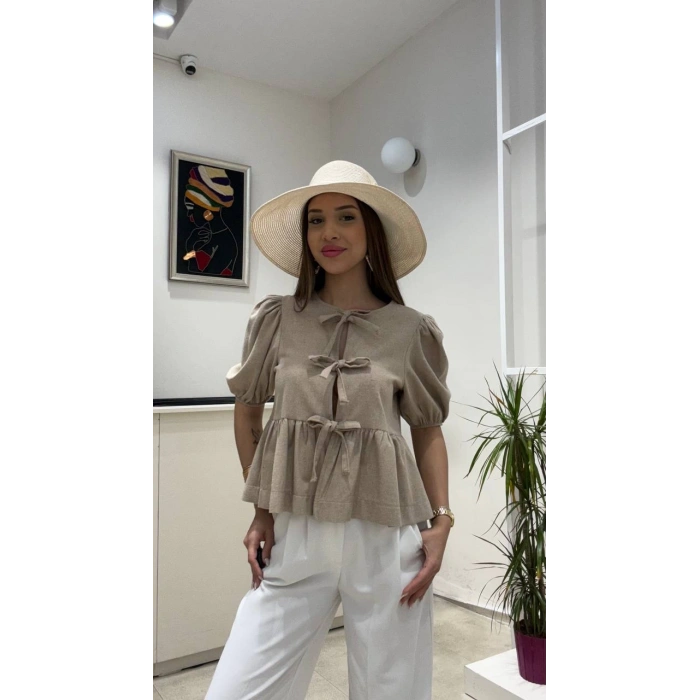 ÖNÜ BAĞLAMALI BLUZ