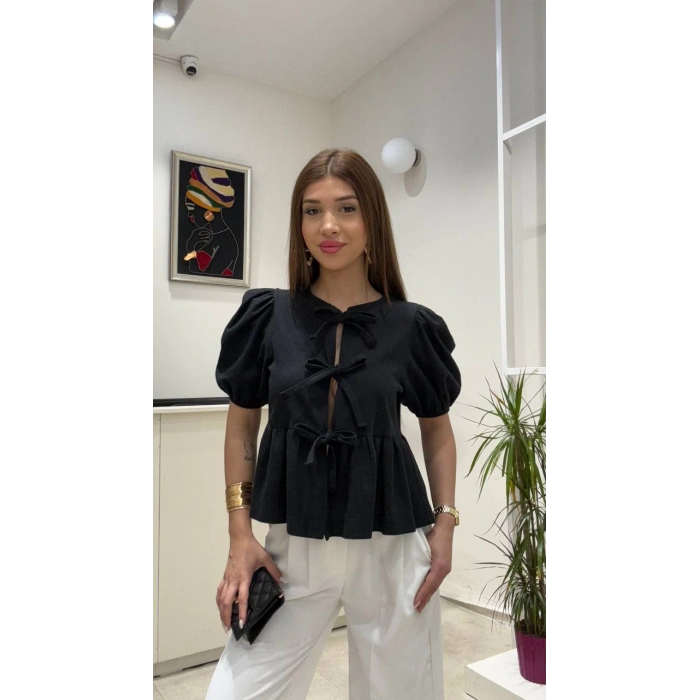 ÖNÜ BAĞLAMALI BLUZ