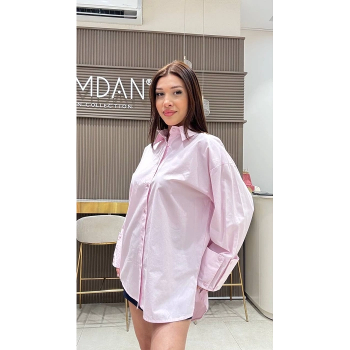 OVERSİZE KOL DETAYLI GÖMLEK