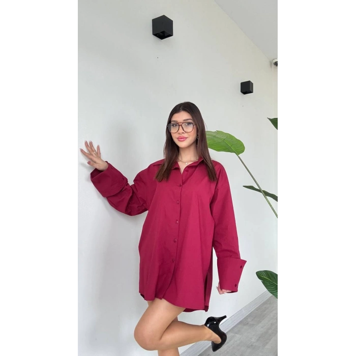 OVERSİZE KOL DETAYLI GÖMLEK