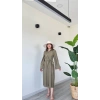 BAĞLAMALI UZUN POPLİN ELBİSE