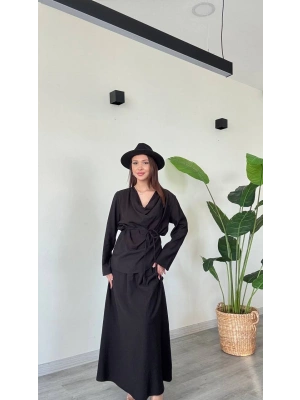 BLUZ BAĞLAMALI ETEK TAKIM