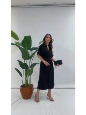 GÖMLEK YAKA ELBİSE