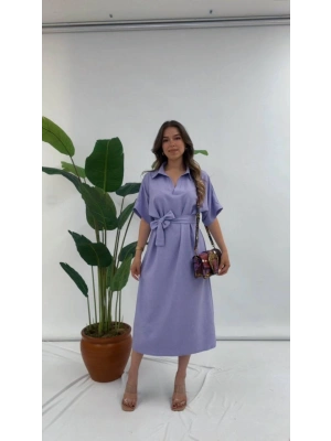 GÖMLEK YAKA ELBİSE