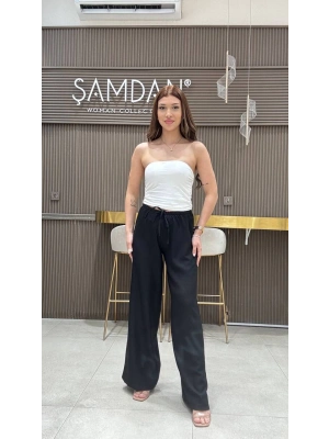 KETEN BELİ LASTİKLİ PANTOLON