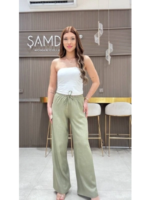 KETEN BELİ LASTİKLİ PANTOLON
