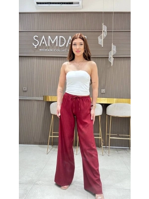 KETEN BELİ LASTİKLİ PANTOLON