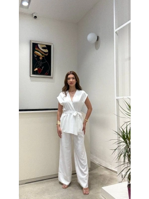 KETEN YELEK BAĞLAMALI