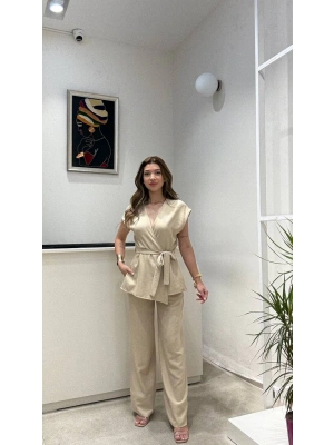 KETEN YELEK BAĞLAMALI