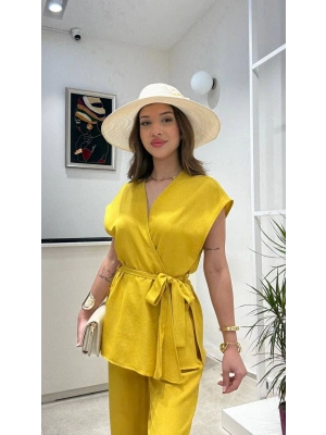 KETEN YELEK BAĞLAMALI