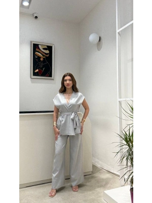 KETEN YELEK BAĞLAMALI