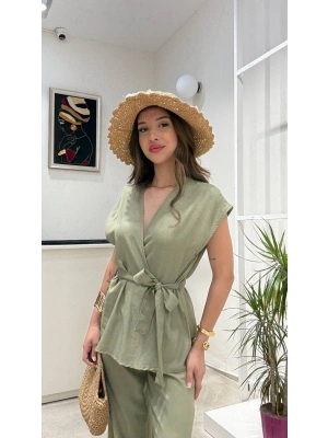 KETEN YELEK BAĞLAMALI