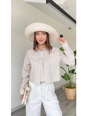 KISA ÇİZGİLİ GÖMLEK