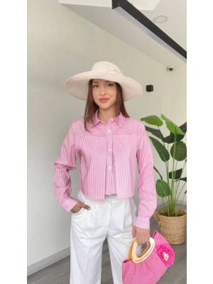 KISA ÇİZGİLİ GÖMLEK