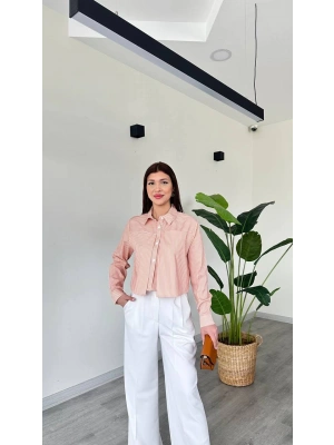 KISA ÇİZGİLİ GÖMLEK