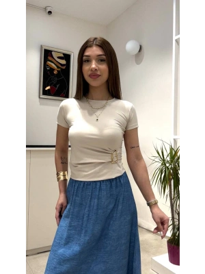 KISA KOLLU TOKA DETAYLI BLUZ