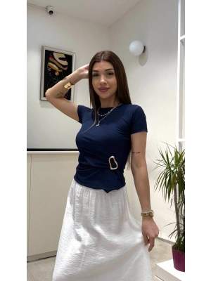 KISA KOLLU TOKA DETAYLI BLUZ