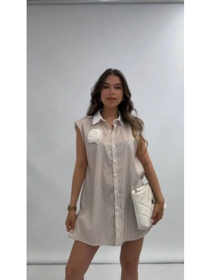 KOLSUZ ÇİZGİLİ GÖMLEK