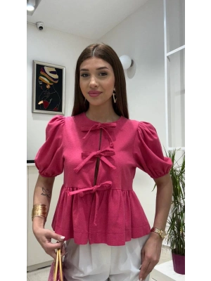 ÖNÜ BAĞLAMALI BLUZ