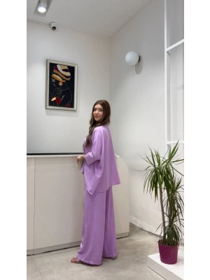 OVERSİZE KETEN GÖMLEK TAKIM