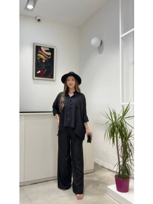 OVERSİZE KETEN GÖMLEK TAKIM