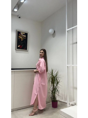 UZUN POPLİN ELBİSE