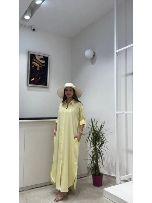 UZUN POPLİN ELBİSE