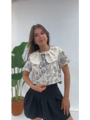 YAKA DETAY BLUZ