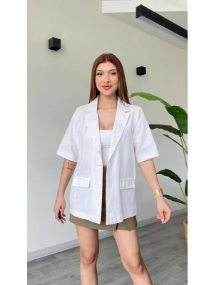 YARIM KOL BLAZER CEKET