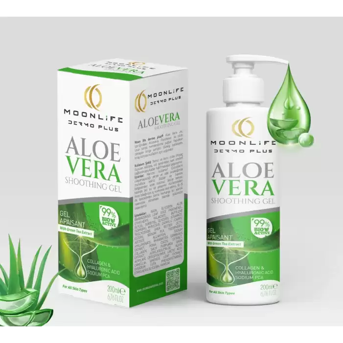 Moon Life Collagen Hyaluronic Acid Aloe Vera Jel (%99) Lipozomal 200ml