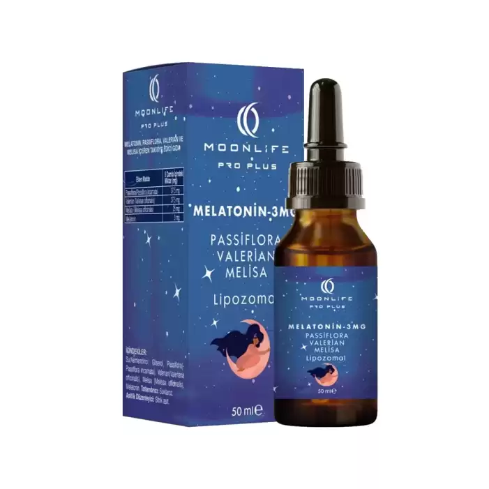 Moon Life Melatonin Passiflora Melisa Valerian Lipozomal Damla 3mg 50ml