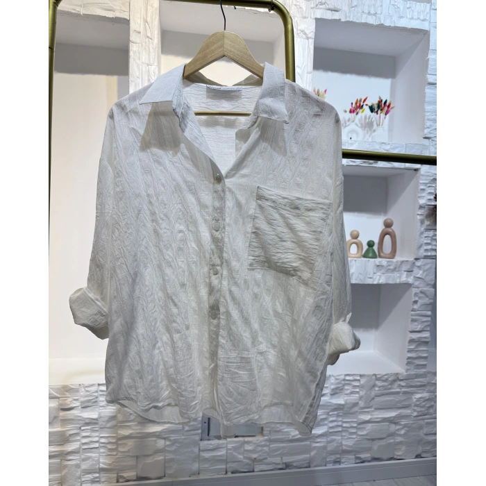 ÇİZGİ DETAY GÖMLEK