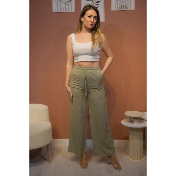 BAĞCIKLI ASTARLI PALAZZO YEŞİL
