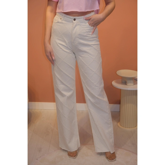 ÖRGÜ DETAYLI PANTOLON