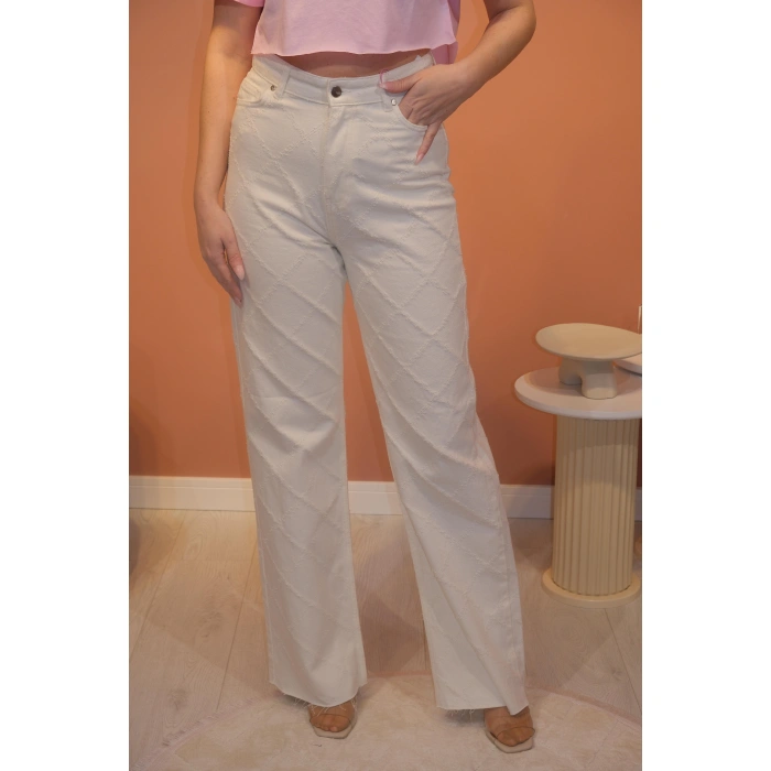 ÖRGÜ DETAYLI PANTOLON