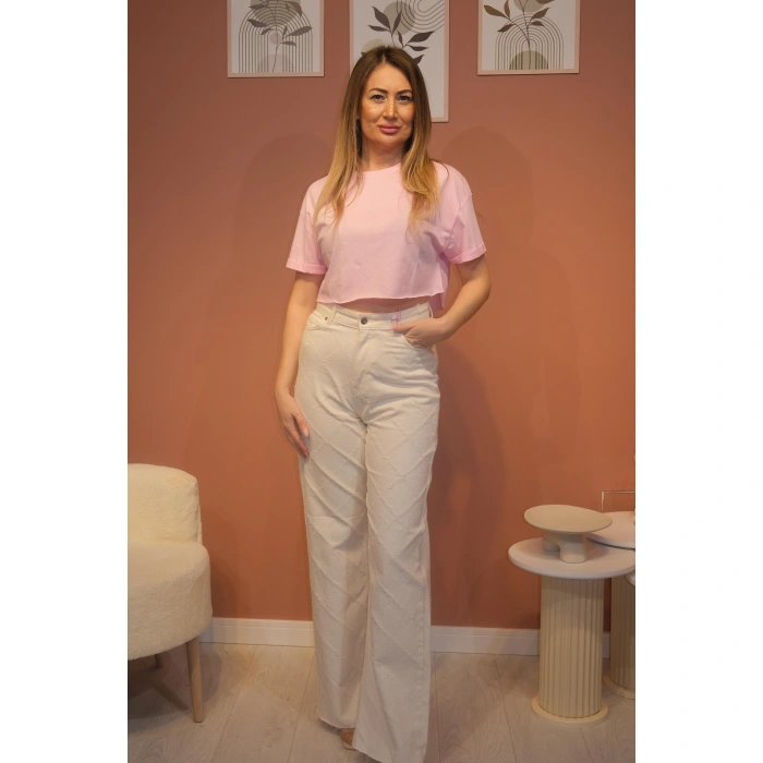 Kısa Kol Basic Crop Tişört