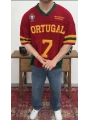 Portugal Nakışlı Oversize Triko T-Shirt