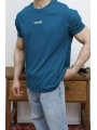OVERSİZE LES NOİSE BASKI PETROL KOLLAR DAR KESİM T-SHİRT