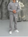 Erkek Gri Fermuar Yaka Eşofman Takımı